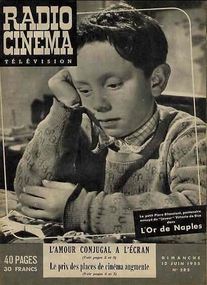 RADIO CINEMA TELEVISION/TELERAMA magazine side cover Issue 282 12 June 1955