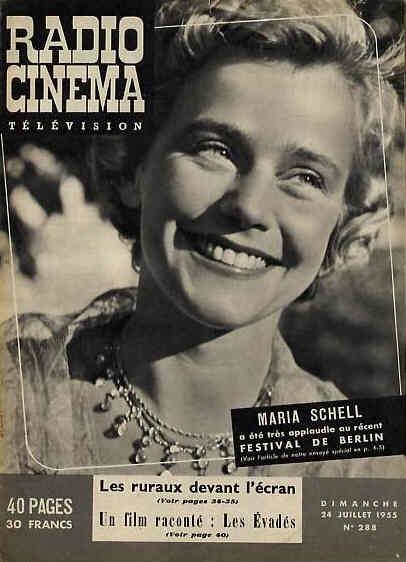 RADIO CINEMA TELEVISION/TELERAMA magazine side cover Issue 288 24 July 1955