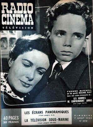 RADIO CINEMA TELEVISION/TELERAMA magazine side cover Issue 290 7 August 1955