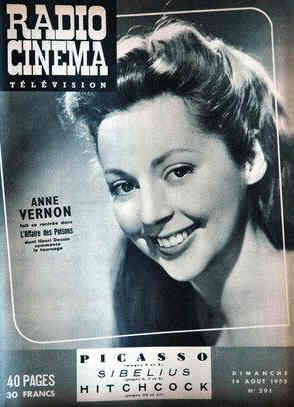 RADIO CINEMA TELEVISION/TELERAMA magazine side cover Issue 291 14 August 1955