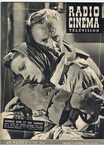 RADIO CINEMA TELEVISION/TELERAMA magazine side cover Issue 294 4 September 1955