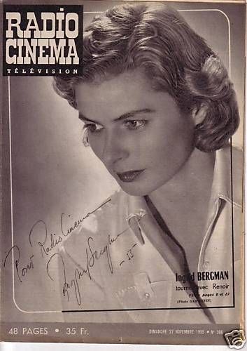 RADIO CINEMA TELEVISION/TELERAMA magazine side cover Issue 306 27 November 1955