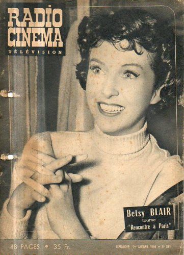RADIO CINEMA TELEVISION/TELERAMA magazine side cover Issue 311 1 January 1956