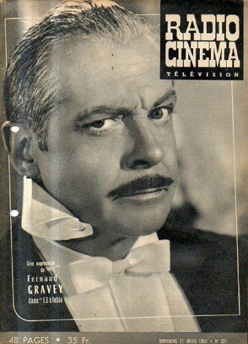 RADIO CINEMA TELEVISION/TELERAMA magazine side cover Issue 321 11 March 1956