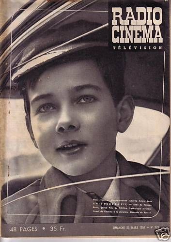 RADIO CINEMA TELEVISION/TELERAMA magazine side cover Issue 323 25 March 1956