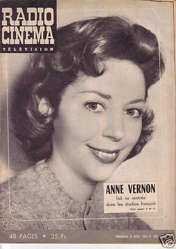 RADIO CINEMA TELEVISION/TELERAMA magazine side cover Issue 325 8 April 1956