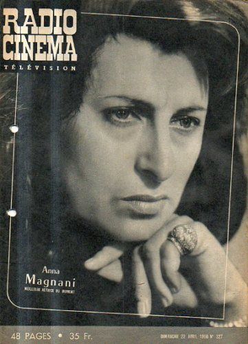 RADIO CINEMA TELEVISION/TELERAMA magazine side cover Issue 327 22 April 1956