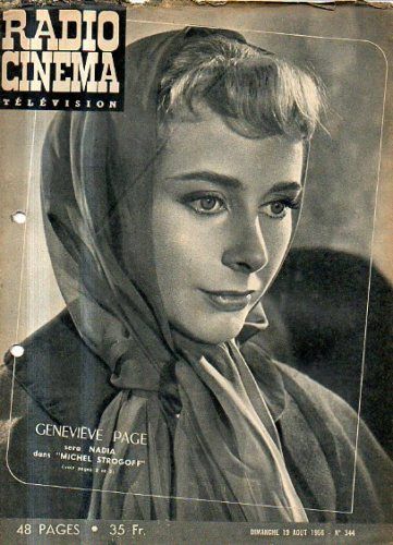 RADIO CINEMA TELEVISION/TELERAMA magazine side cover Issue 344 19 August 1956
