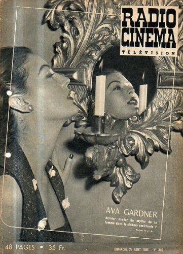 RADIO CINEMA TELEVISION/TELERAMA magazine side cover Issue 345 26 August 1956