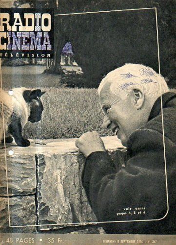 RADIO CINEMA TELEVISION/TELERAMA magazine side cover Issue 347 9 September 1956