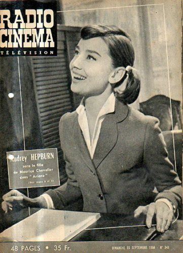 RADIO CINEMA TELEVISION/TELERAMA magazine side cover Issue 349 23 September 1956