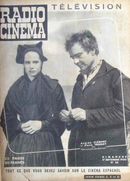 RADIO CINEMA TELEVISION/TELERAMA magazine side cover Issue 35 17 September 1950