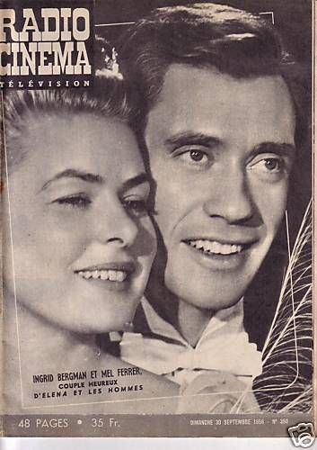 RADIO CINEMA TELEVISION/TELERAMA magazine side cover Issue 350 30 September 1956