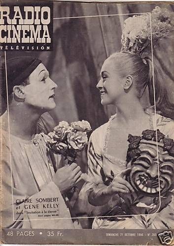 RADIO CINEMA TELEVISION/TELERAMA magazine side cover Issue 353 21 October 1956
