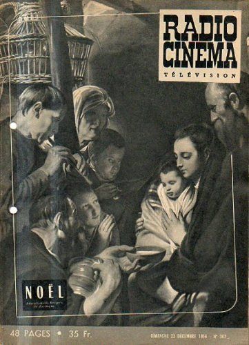 RADIO CINEMA TELEVISION/TELERAMA magazine side cover Issue 362 23 December 1956