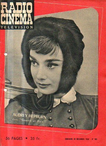 RADIO CINEMA TELEVISION/TELERAMA magazine side cover Issue 363 30 December 1956