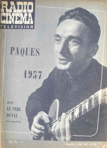 RADIO CINEMA TELEVISION/TELERAMA magazine side cover Issue 379 21 April 1957