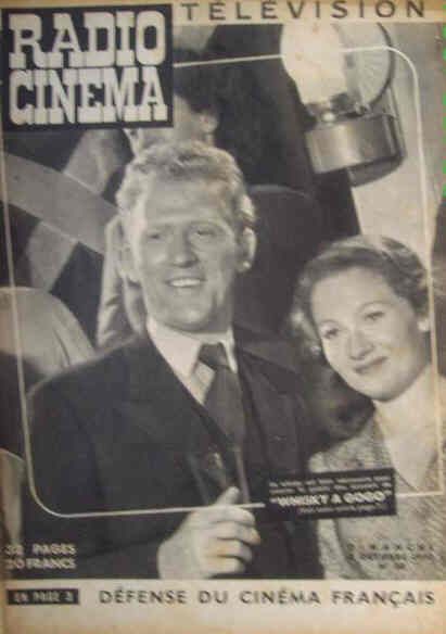 RADIO CINEMA TELEVISION/TELERAMA magazine side cover Issue 38 8 October 1950