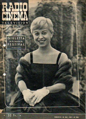 RADIO CINEMA TELEVISION/TELERAMA magazine side cover Issue 384 26 May 1957