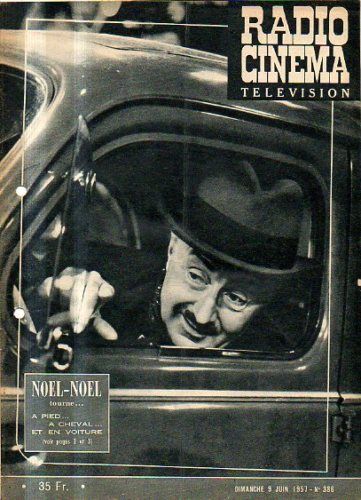 RADIO CINEMA TELEVISION/TELERAMA magazine side cover Issue 386 9 June 1957