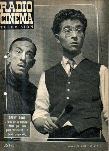 RADIO CINEMA TELEVISION/TELERAMA magazine side cover Issue 392 21 July 1957