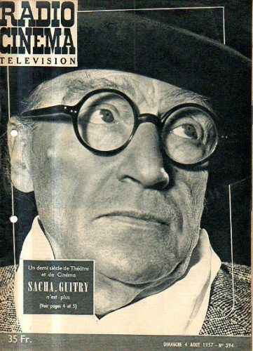 RADIO CINEMA TELEVISION/TELERAMA magazine side cover Issue 394 4 August 1957