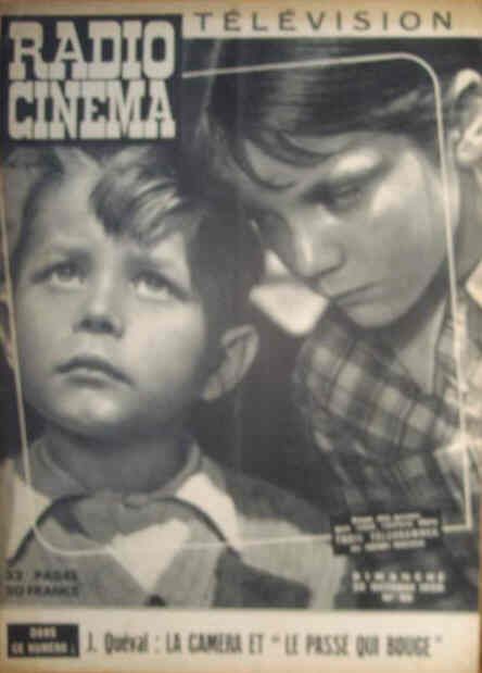 RADIO CINEMA TELEVISION/TELERAMA magazine side cover Issue 40 22 October 1950