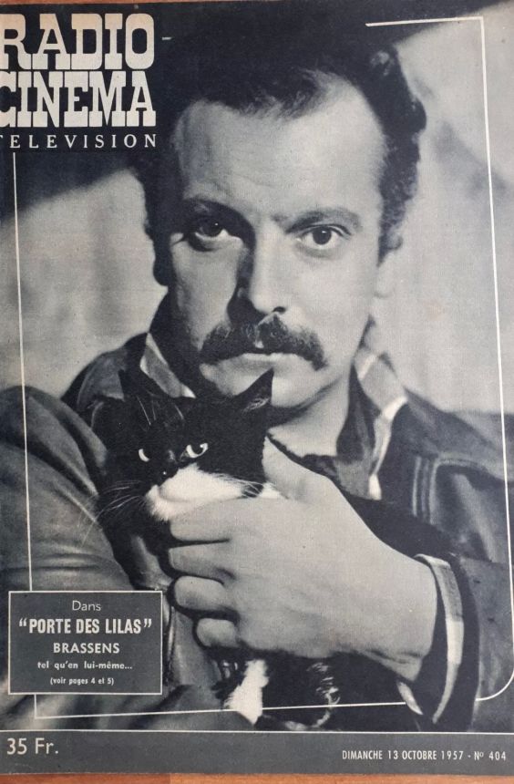 RADIO CINEMA TELEVISION/TELERAMA magazine side cover Issue 404 13 October 1957
