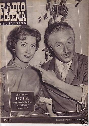 RADIO CINEMA TELEVISION/TELERAMA magazine side cover Issue 407 3 November 1957
