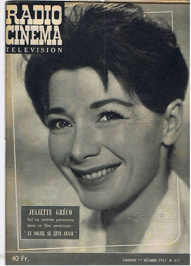RADIO CINEMA TELEVISION/TELERAMA magazine side cover Issue 411 1 December 1957