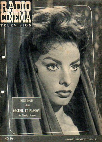 RADIO CINEMA TELEVISION/TELERAMA magazine side cover Issue 413 15 December 1957