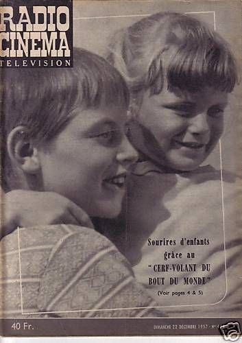 RADIO CINEMA TELEVISION/TELERAMA magazine side cover Issue 414 22 December 1957