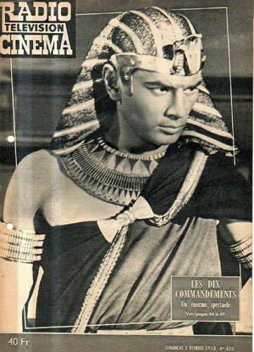 RADIO CINEMA TELEVISION/TELERAMA magazine side cover Issue 420 2 February 1958