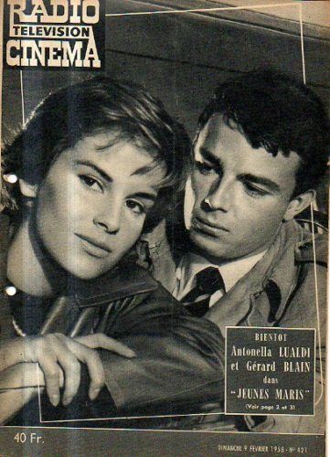 RADIO CINEMA TELEVISION/TELERAMA magazine side cover Issue 421 9 February 1958