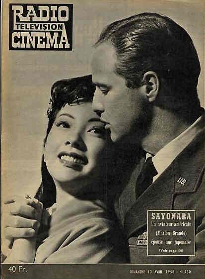 RADIO CINEMA TELEVISION/TELERAMA magazine side cover Issue 430 13 April 1958