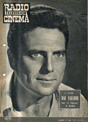 RADIO CINEMA TELEVISION/TELERAMA magazine side cover Issue 435 18 May 1958