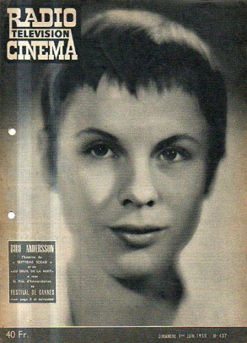 RADIO CINEMA TELEVISION/TELERAMA magazine side cover Issue 437 1 June 1958