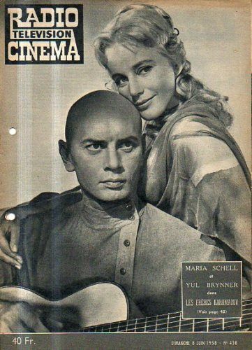 RADIO CINEMA TELEVISION/TELERAMA magazine side cover Issue 438 8 June 1958