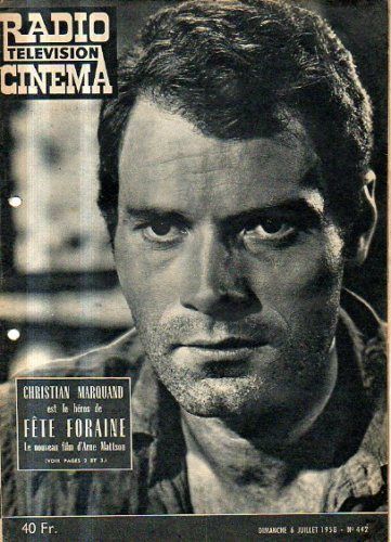 RADIO CINEMA TELEVISION/TELERAMA magazine side cover Issue 442 6 July 1958