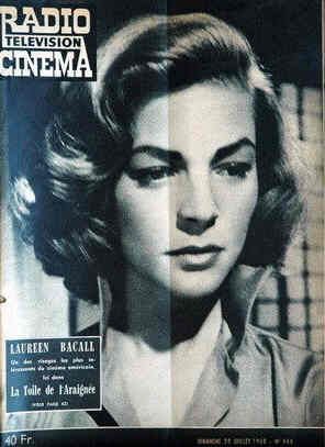 RADIO CINEMA TELEVISION/TELERAMA magazine side cover Issue 444 20 July 1958