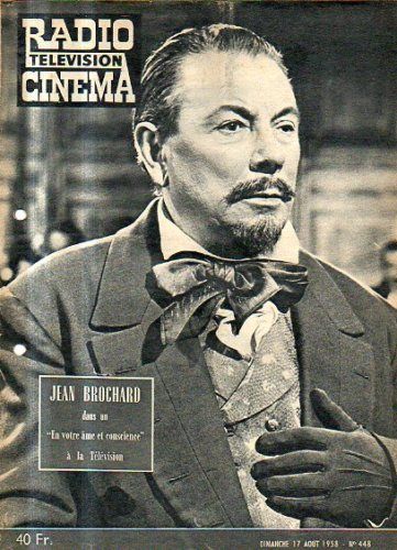 RADIO CINEMA TELEVISION/TELERAMA magazine side cover Issue 448 17 August 1958