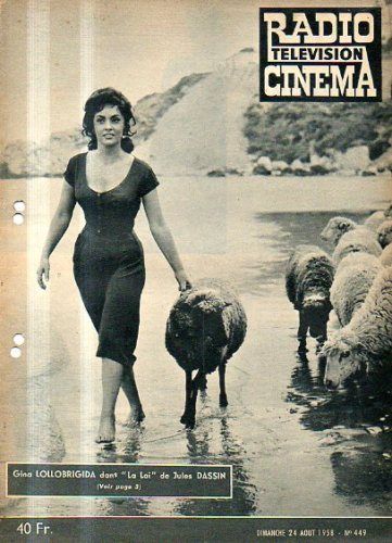 RADIO CINEMA TELEVISION/TELERAMA magazine side cover Issue 449 24 August 1958