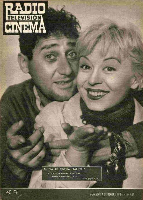 RADIO CINEMA TELEVISION/TELERAMA magazine side cover Issue 451 7 September 1958