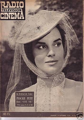 RADIO CINEMA TELEVISION/TELERAMA magazine side cover Issue 452 14 September 1958