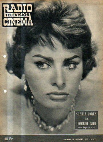 RADIO CINEMA TELEVISION/TELERAMA magazine side cover Issue 453 21 September 1958