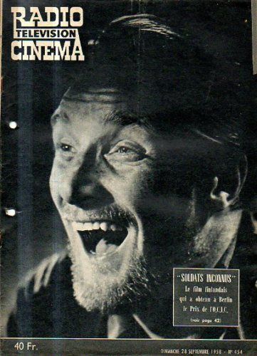 RADIO CINEMA TELEVISION/TELERAMA magazine side cover Issue 454 28 September 1958