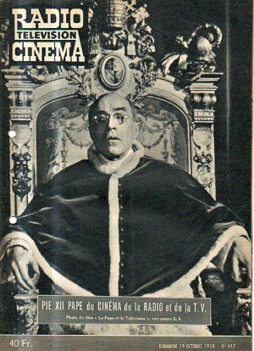 RADIO CINEMA TELEVISION/TELERAMA magazine side cover Issue 457 19 October 1958