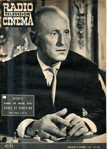RADIO CINEMA TELEVISION/TELERAMA magazine side cover Issue 458 26 October 1958