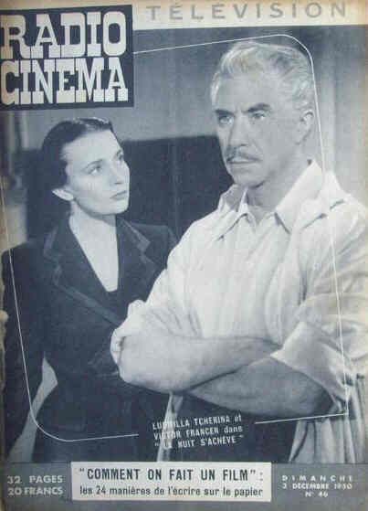 RADIO CINEMA TELEVISION/TELERAMA magazine side cover Issue 46 3 December 1950