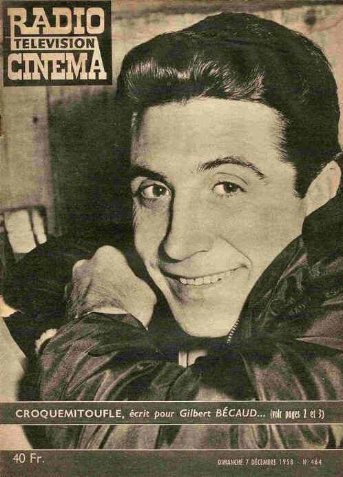 RADIO CINEMA TELEVISION/TELERAMA magazine side cover Issue 464 7 December 1958